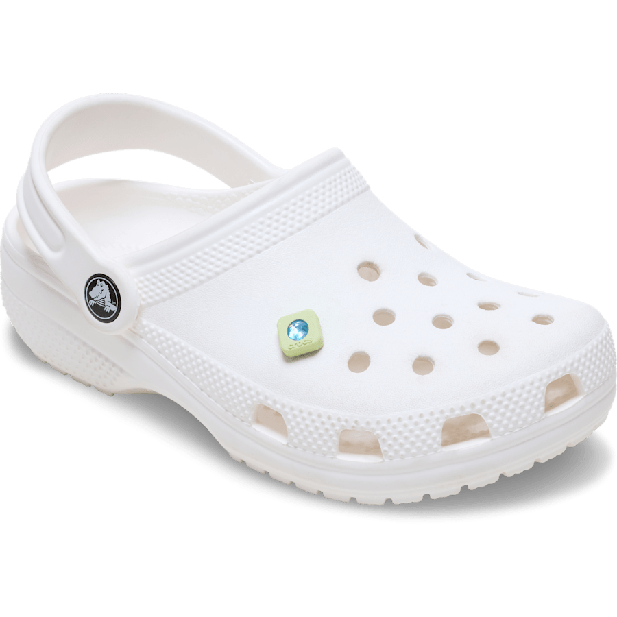 Crocs / Green PVC Square SMT Gem Jibbitz™ charms Discount
