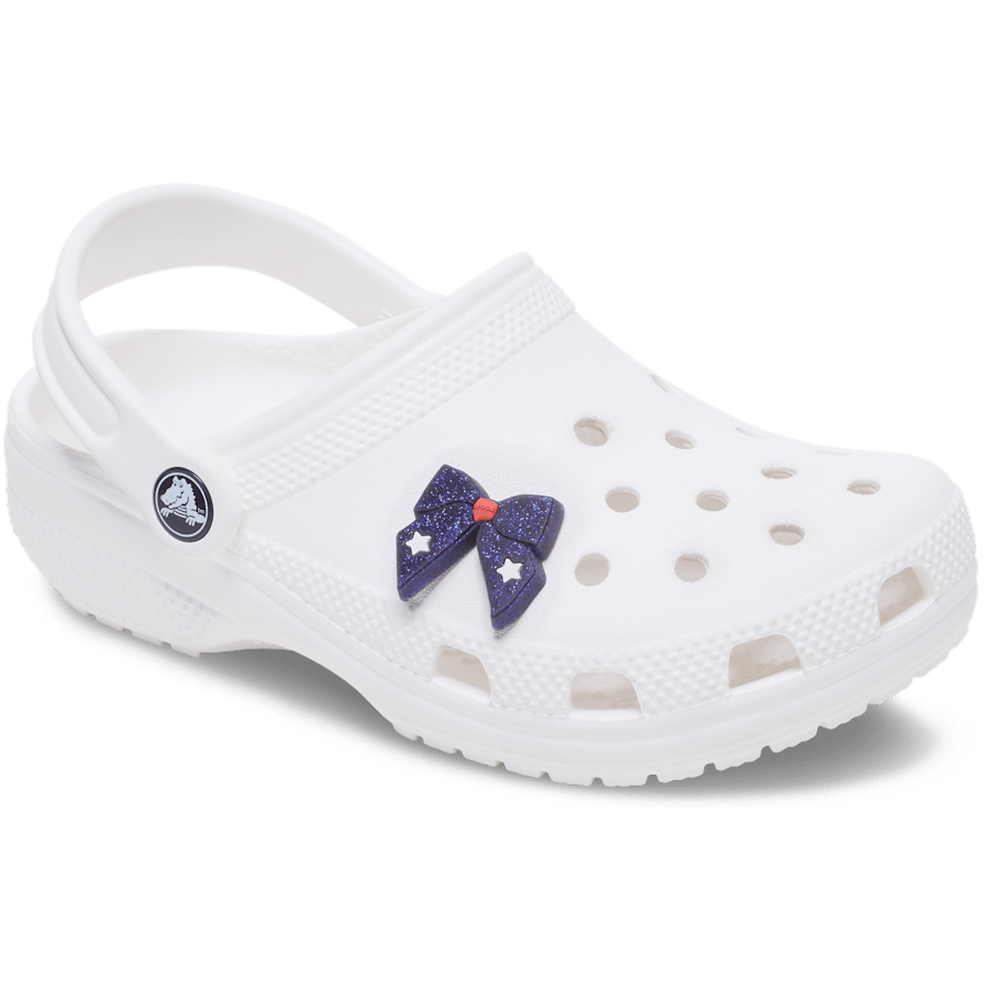 Crocs / Glittery Blue Bow Jibbitz™ charms Discount