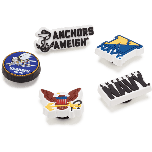 Crocs Armed Forces US Navy 5Pck Jibbitz Shoe Charm Discount