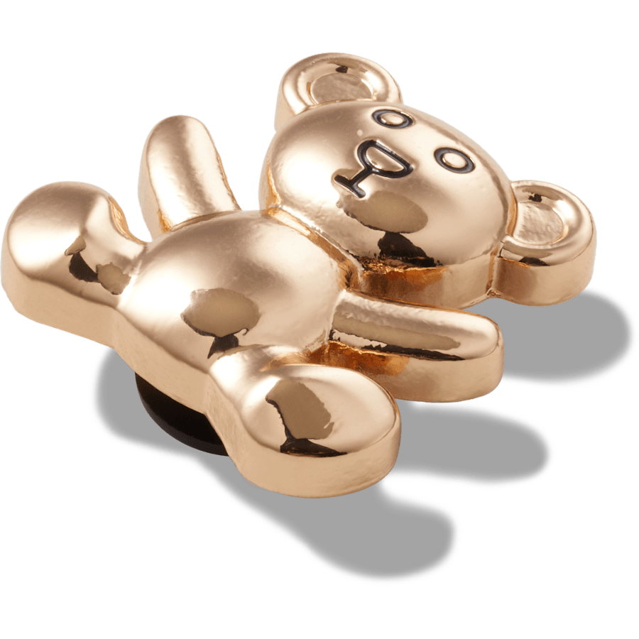 Crocs - Gold Teddy Bear Jibbitz Shoe Charm For Sale