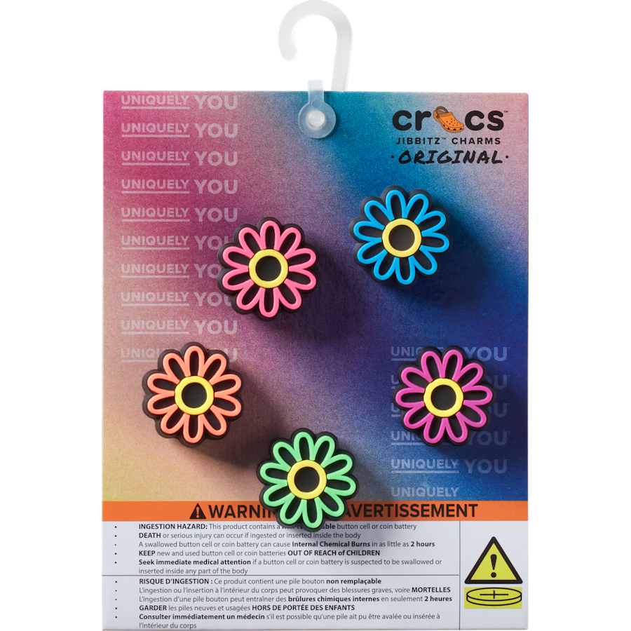 Crocs / Lights Up Daisy 5 Pack Jibbitz Shoe Charm Discount