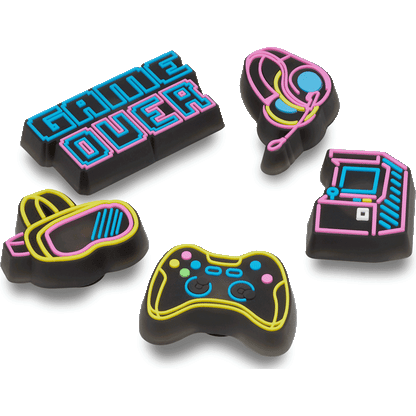 Crocs - Lights Up Neon Gamer 5 Pack Jibbitz™ charms For Sale