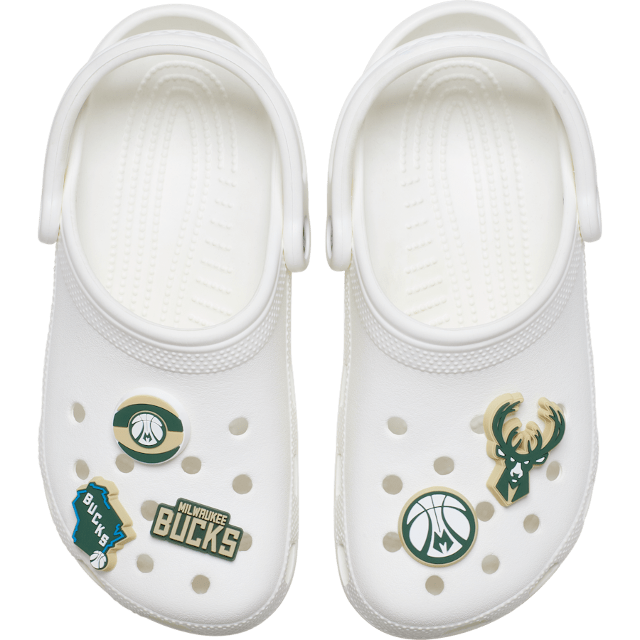 Crocs - NBA Milwaukee Bucks 5 Pack Jibbitz™ charms For Sale