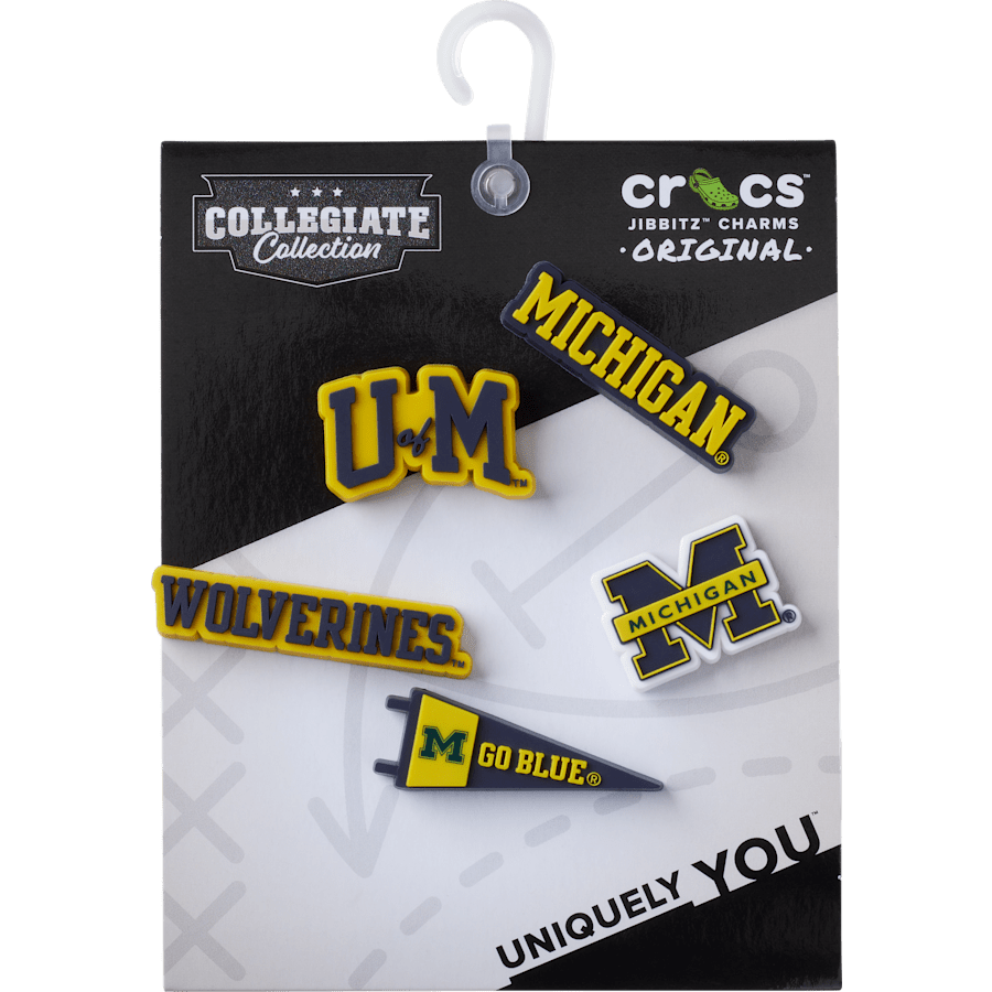Crocs University of Michigan 5 Pack Jibbitz™ charms On Sale