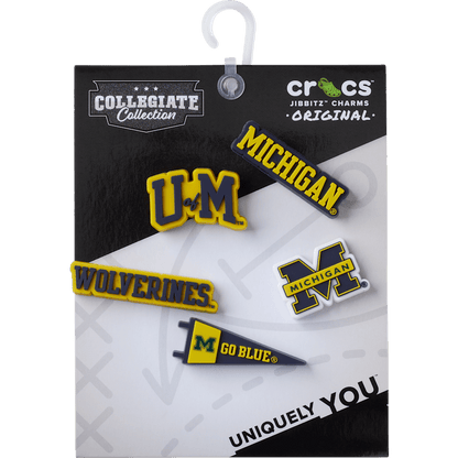 Crocs University of Michigan 5 Pack Jibbitz™ charms On Sale