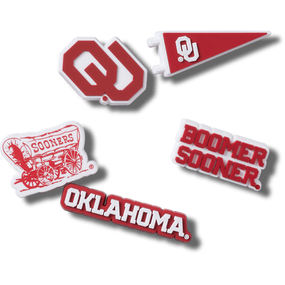 Crocs / Univ of Oklahoma 5 Pack Jibbitz™ charms Discount