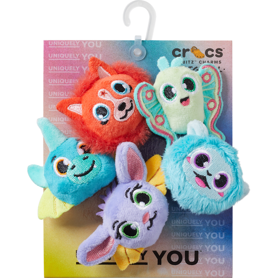 Crocs Fuzzy Fantasy Animals 5 Pack Jibbitz™ charms On Sale