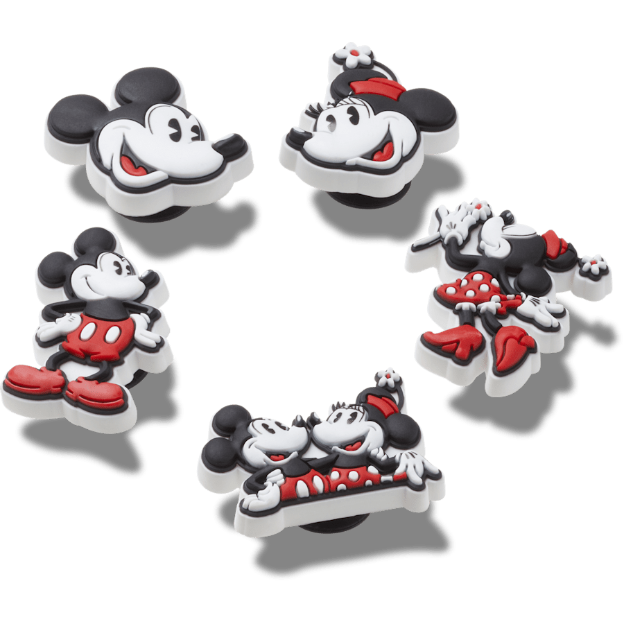 Crocs Mickey and Minnie PVC 5 Pack Jibbitz™ charms Discount