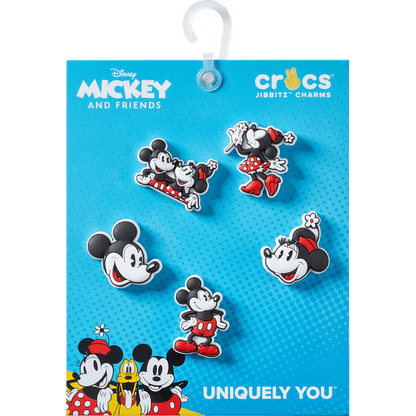 Crocs Mickey and Minnie PVC 5 Pack Jibbitz™ charms Discount