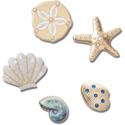 Crocs | Gold Seashell 5 Pack Jibbitz™ charms Online