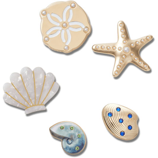 Crocs | Gold Seashell 5 Pack Jibbitz™ charms Online