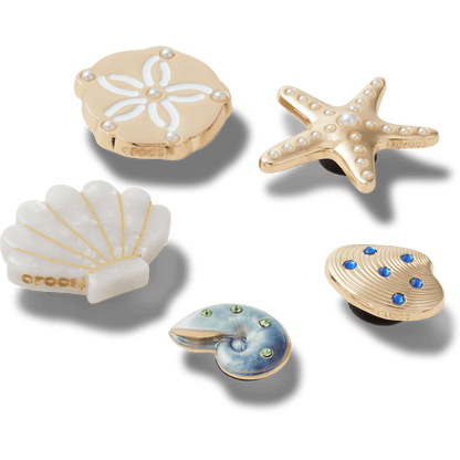 Crocs | Gold Seashell 5 Pack Jibbitz™ charms Online