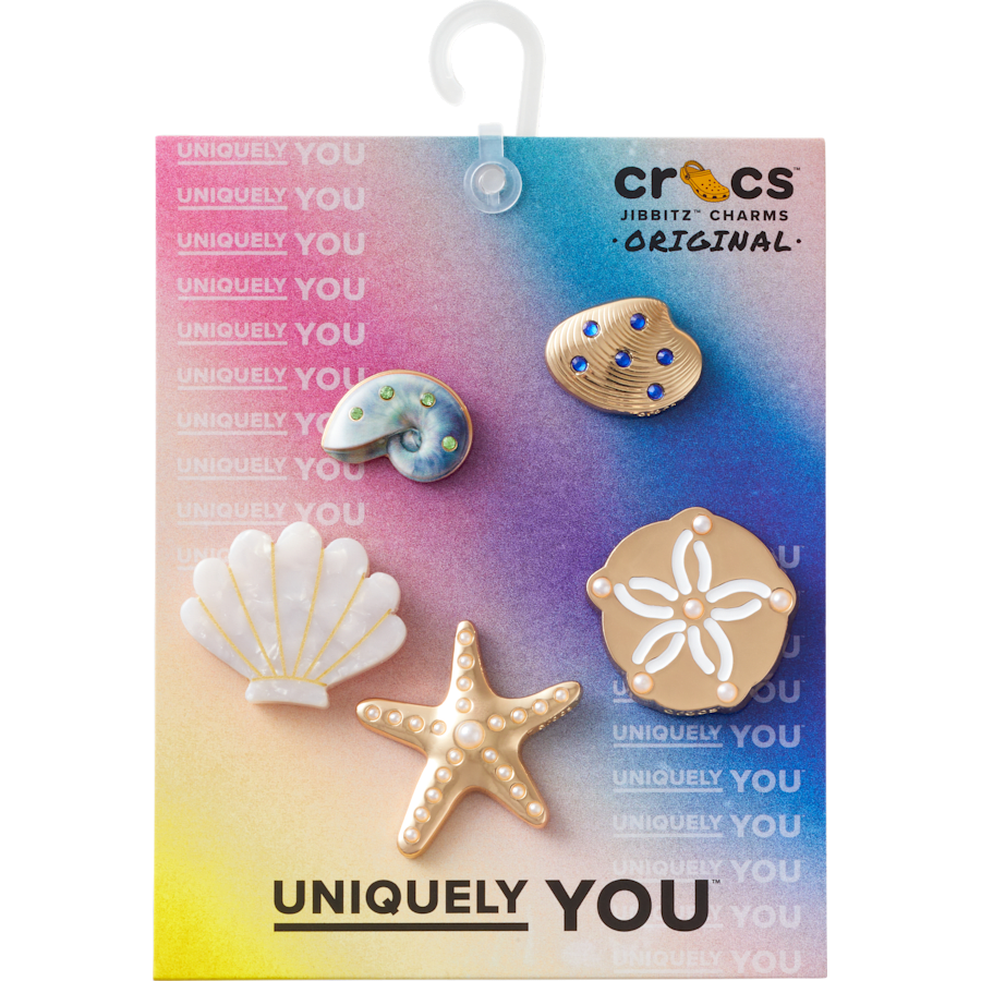 Crocs | Gold Seashell 5 Pack Jibbitz™ charms Online