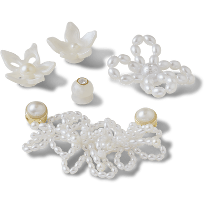 Crocs / White Pearl Beaded 5 Pack Jibbitz™ charms Discount