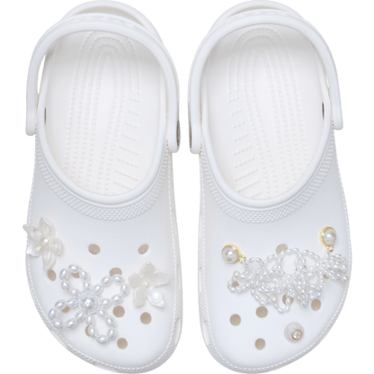 Crocs / White Pearl Beaded 5 Pack Jibbitz™ charms Discount