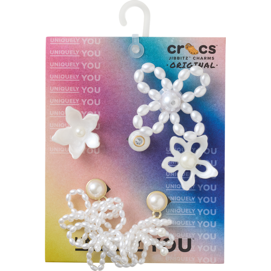 Crocs / White Pearl Beaded 5 Pack Jibbitz™ charms Discount