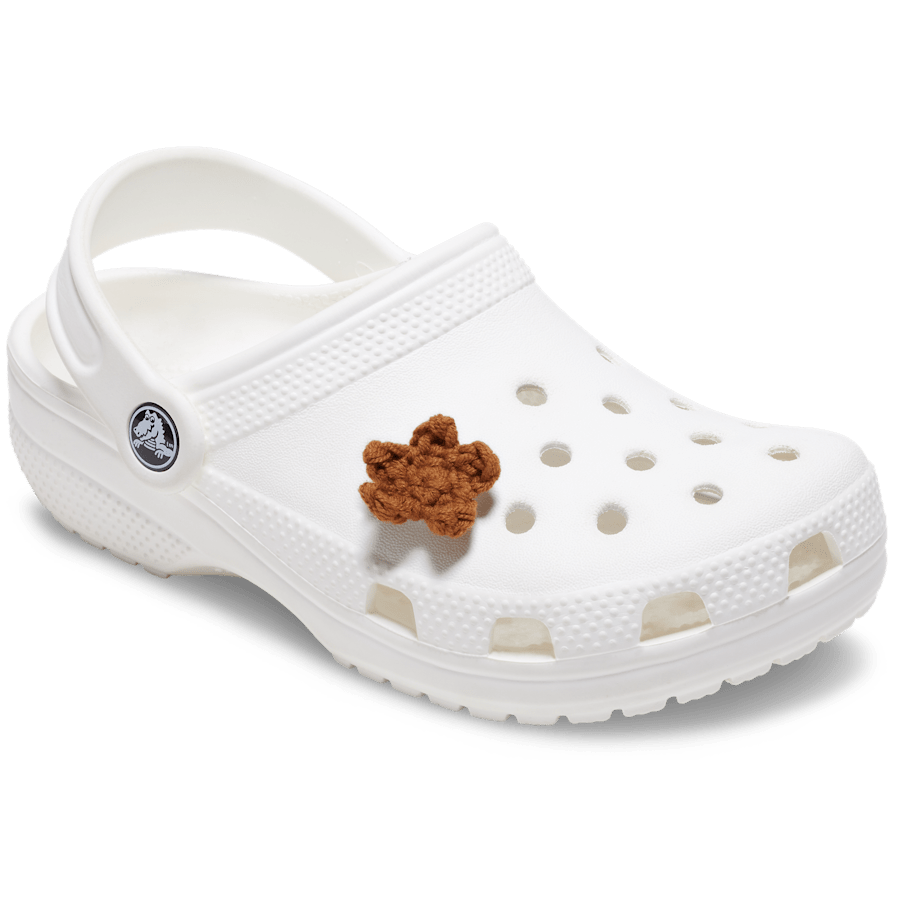 Crocs Crafted Crochet Brown Star Jibbitz™ charms Discount