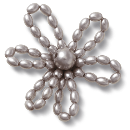 Crocs - Grey Pearl Beaded Daisy Jibbitz™ charms For Sale