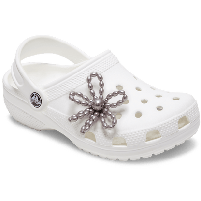 Crocs - Grey Pearl Beaded Daisy Jibbitz™ charms For Sale