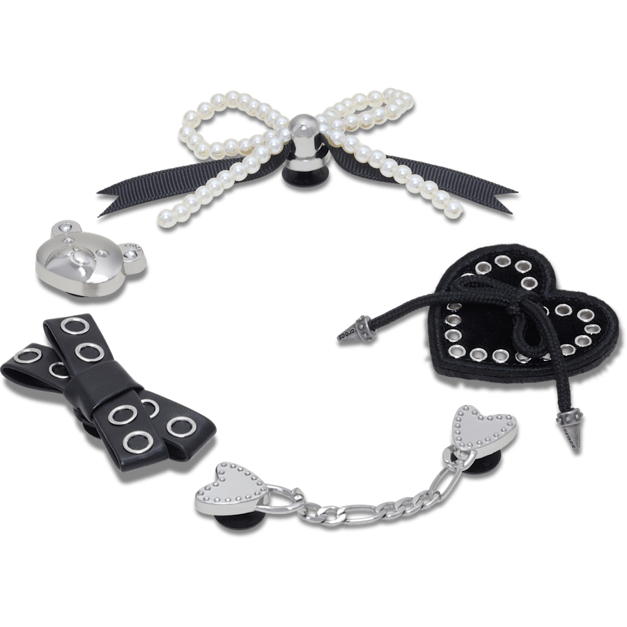Crocs Indie Luxe Silver 5 Pack Jibbitz™ charms Sale