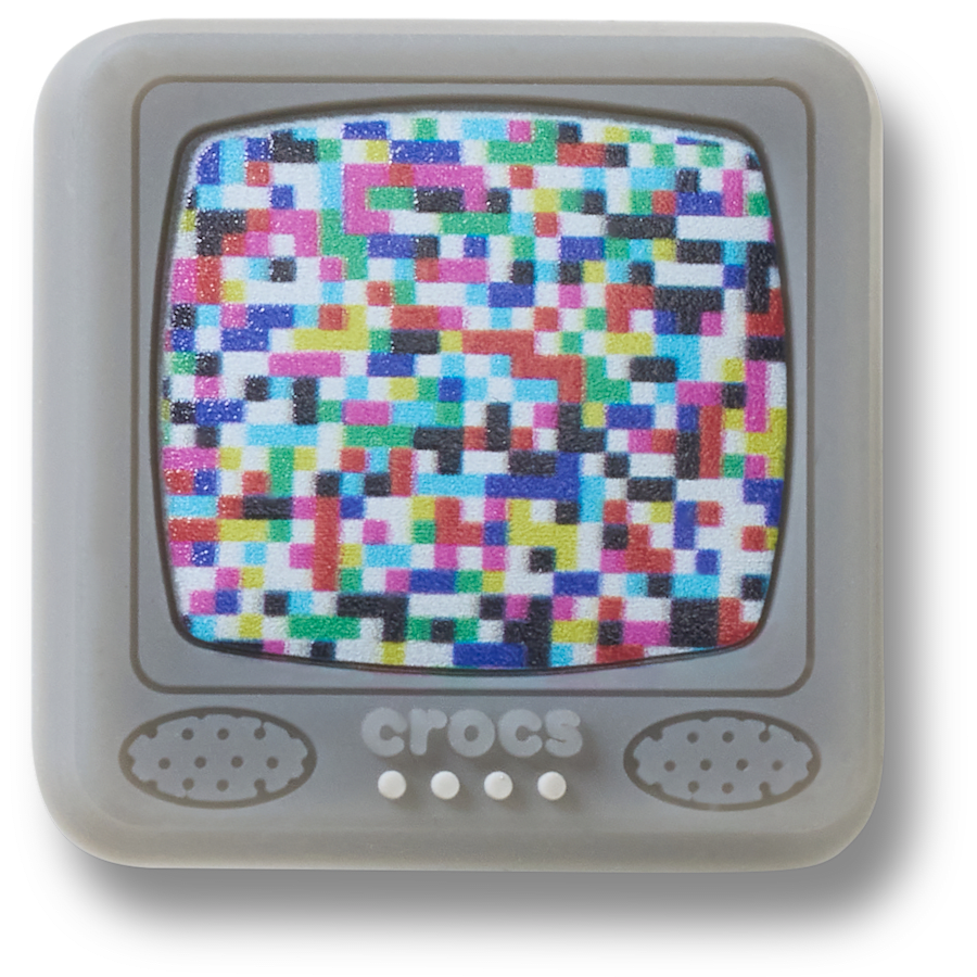 Crocs Lights Up Pixelated TV Jibbitz™ charms On Sale