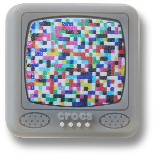 Crocs Lights Up Pixelated TV Jibbitz™ charms On Sale