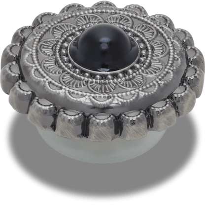 Crocs / Silver and Black Emblem Jibbitz™ charms Discount