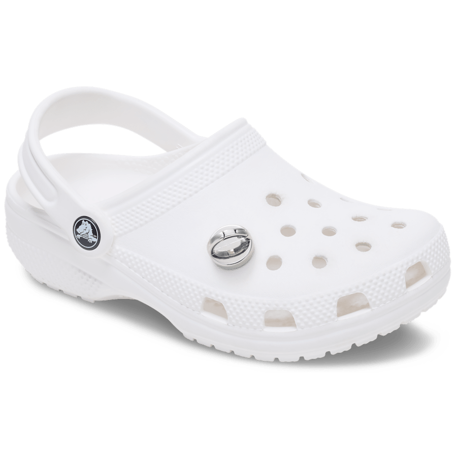 Crocs Silver Interchangeable Stud Jibbitz™ charms Discount