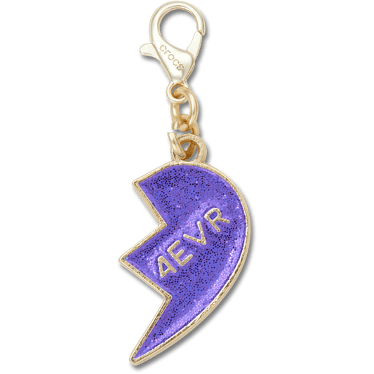 Crocs Purple Glitter BFF Charm Right Jibbitz Shoe Charm Outlet
