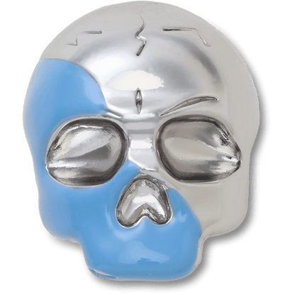 Crocs Silver and Blue Enamel Skull Jibbitz™ charms Outlet