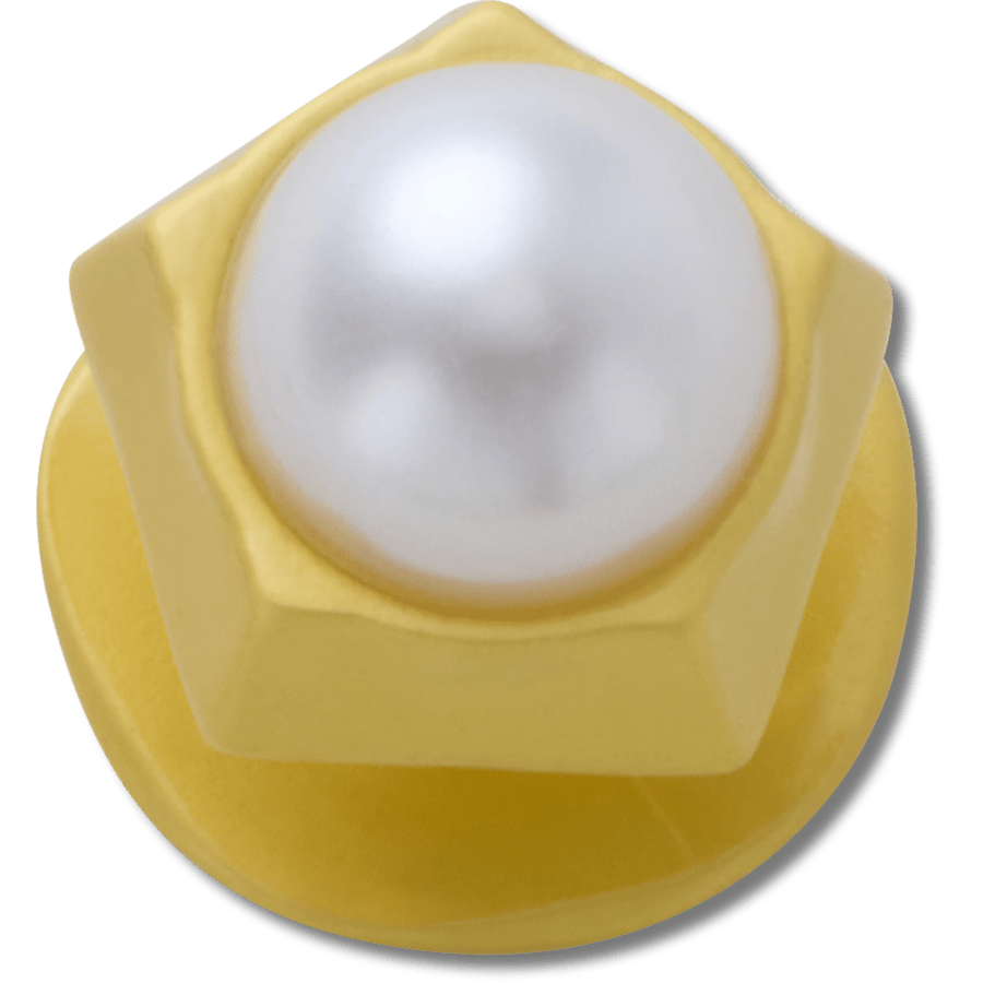 Crocs Gold Pentagon Pearl Jibbitz™ charms Discount