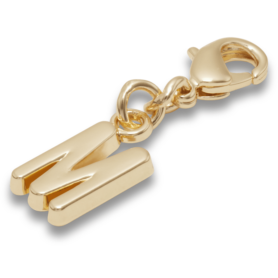 Crocs Gold Letter M Charm Jibbitz™ charms On Sale
