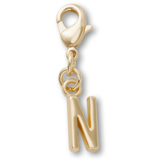 Crocs Gold Letter N Charm Jibbitz™ charms Outlet