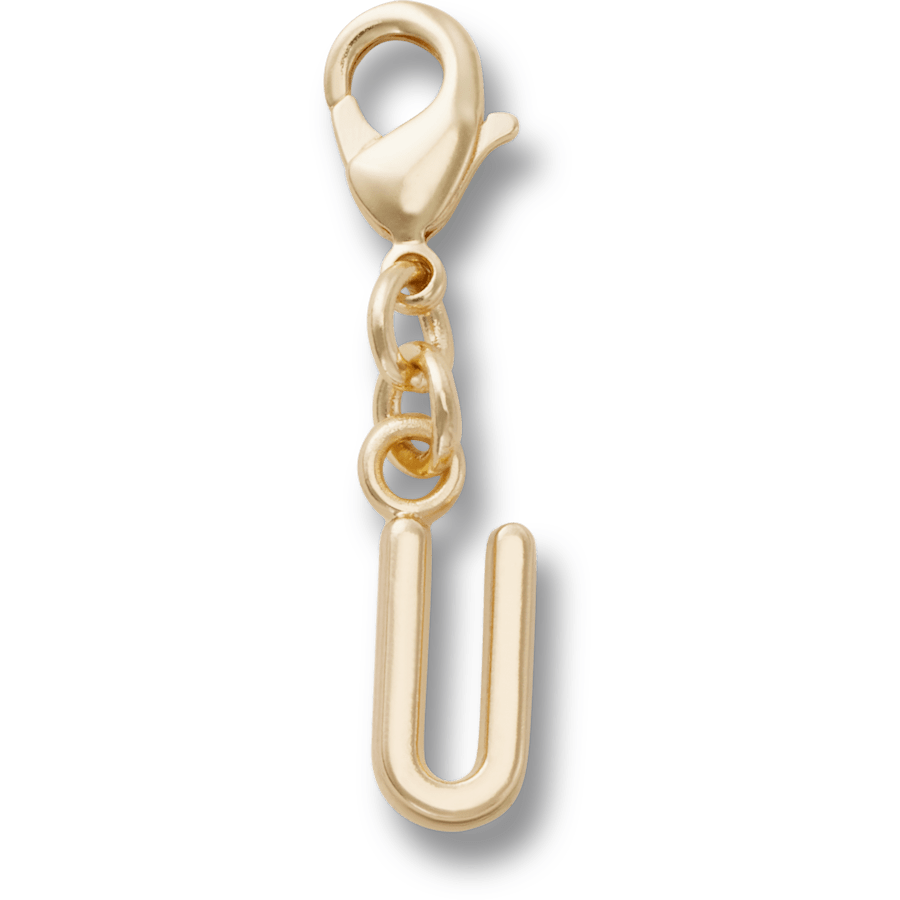 Crocs Gold Letter U Charm Jibbitz™ charms On Sale