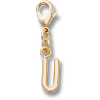 Crocs Gold Letter U Charm Jibbitz™ charms On Sale