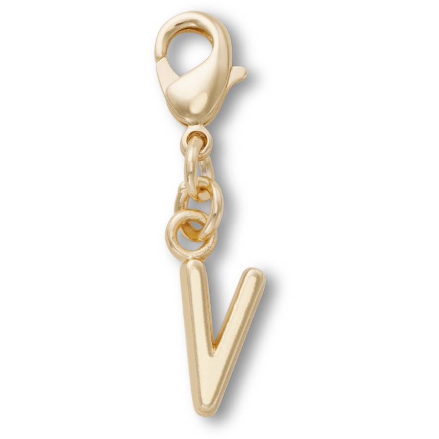 Crocs / Gold Letter V Charm Jibbitz™ charms Discount