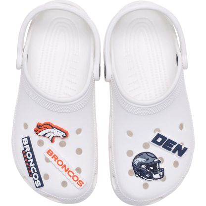 Crocs NFL Denver Broncos 5 Pack Jibbitz Shoe Charm Sale