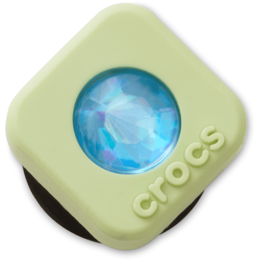 Crocs / Green PVC Square SMT Gem Jibbitz™ charms Discount