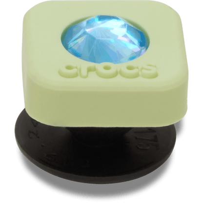 Crocs / Green PVC Square SMT Gem Jibbitz™ charms Discount