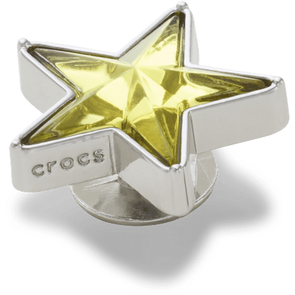 Crocs / Silver and Green SMT Gem Star Jibbitz™ charms Discount