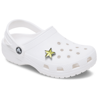 Crocs / Silver and Green SMT Gem Star Jibbitz™ charms Discount