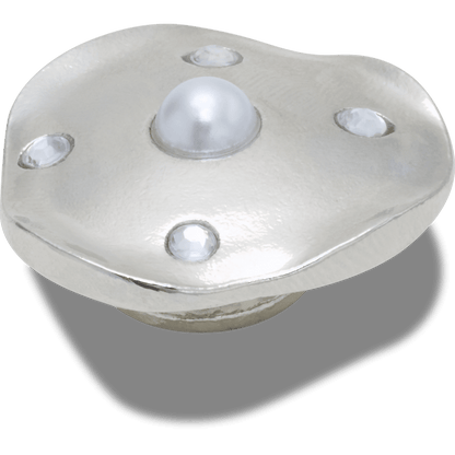 Crocs Silver and Pearl Disc Jibbitz™ charms On Sale