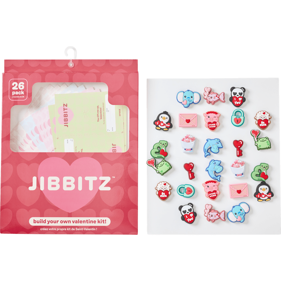 Crocs Valentines Day Card 26 Pack Jibbitz™ charms Discount