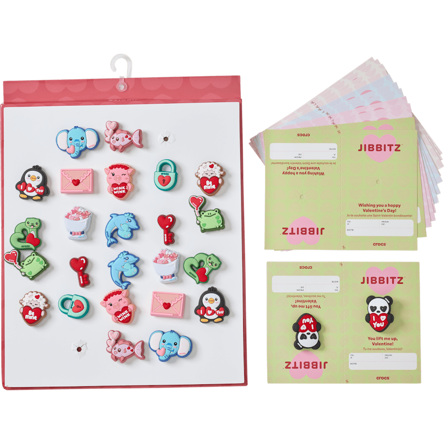 Crocs Valentines Day Card 26 Pack Jibbitz™ charms Discount