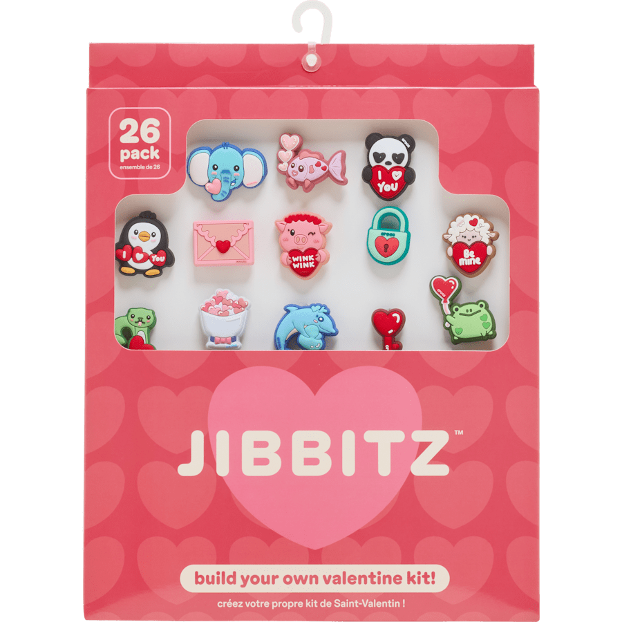 Crocs Valentines Day Card 26 Pack Jibbitz™ charms Discount