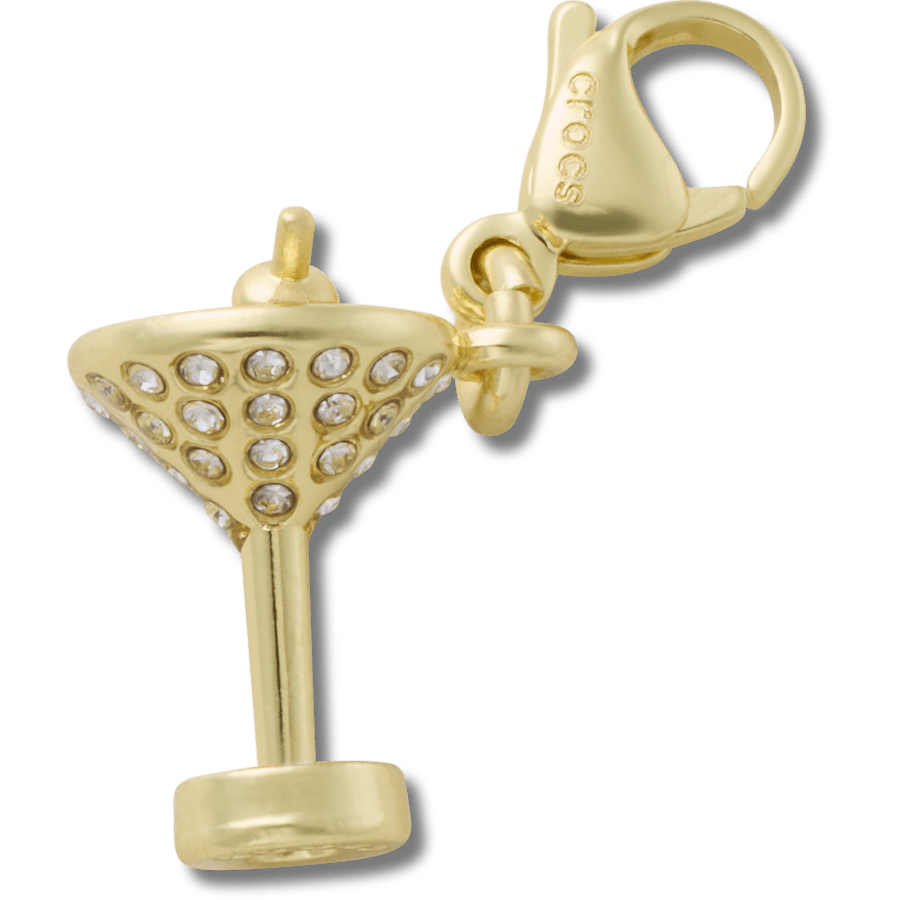 Crocs Gold Martini Charm Jibbitz charm On Sale