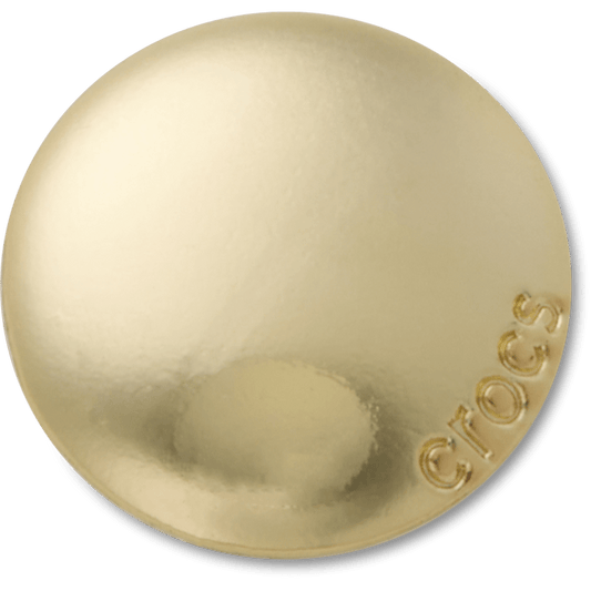 Crocs - Large Gold Circle Stud Jibbitz™ charms For Sale