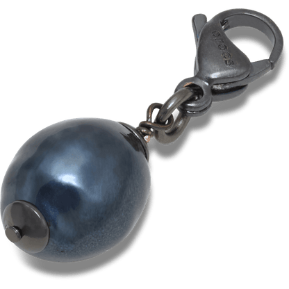 Crocs Silver Black SMT Pearl Charm Jibbitz charm Sale