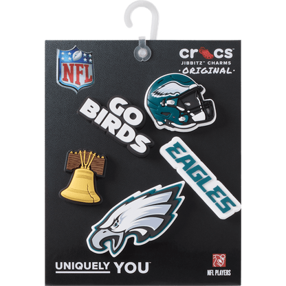 Crocs / NFL Philadelphia Eagles 5 Pack Jibbitz Shoe Charm Discount