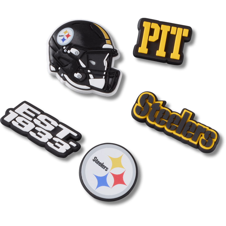 Crocs / NFL Pittsburgh Steelers 5 Pack Jibbitz Shoe Charm Discount
